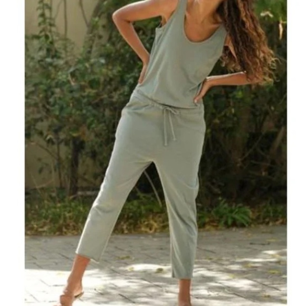 Frank and Eileen Heritage Jumpsuit in green NWOT